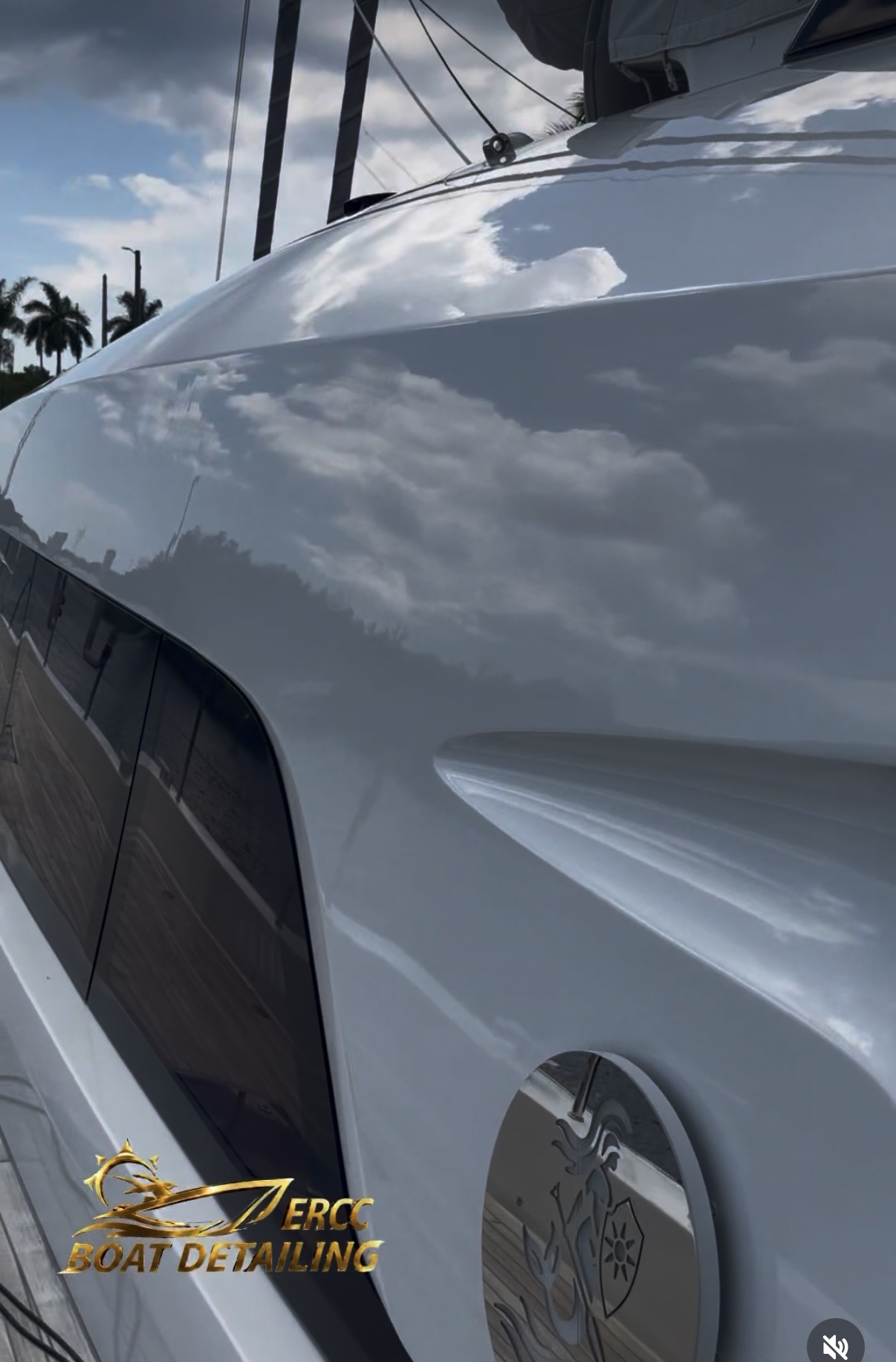 High gloss yacht finish